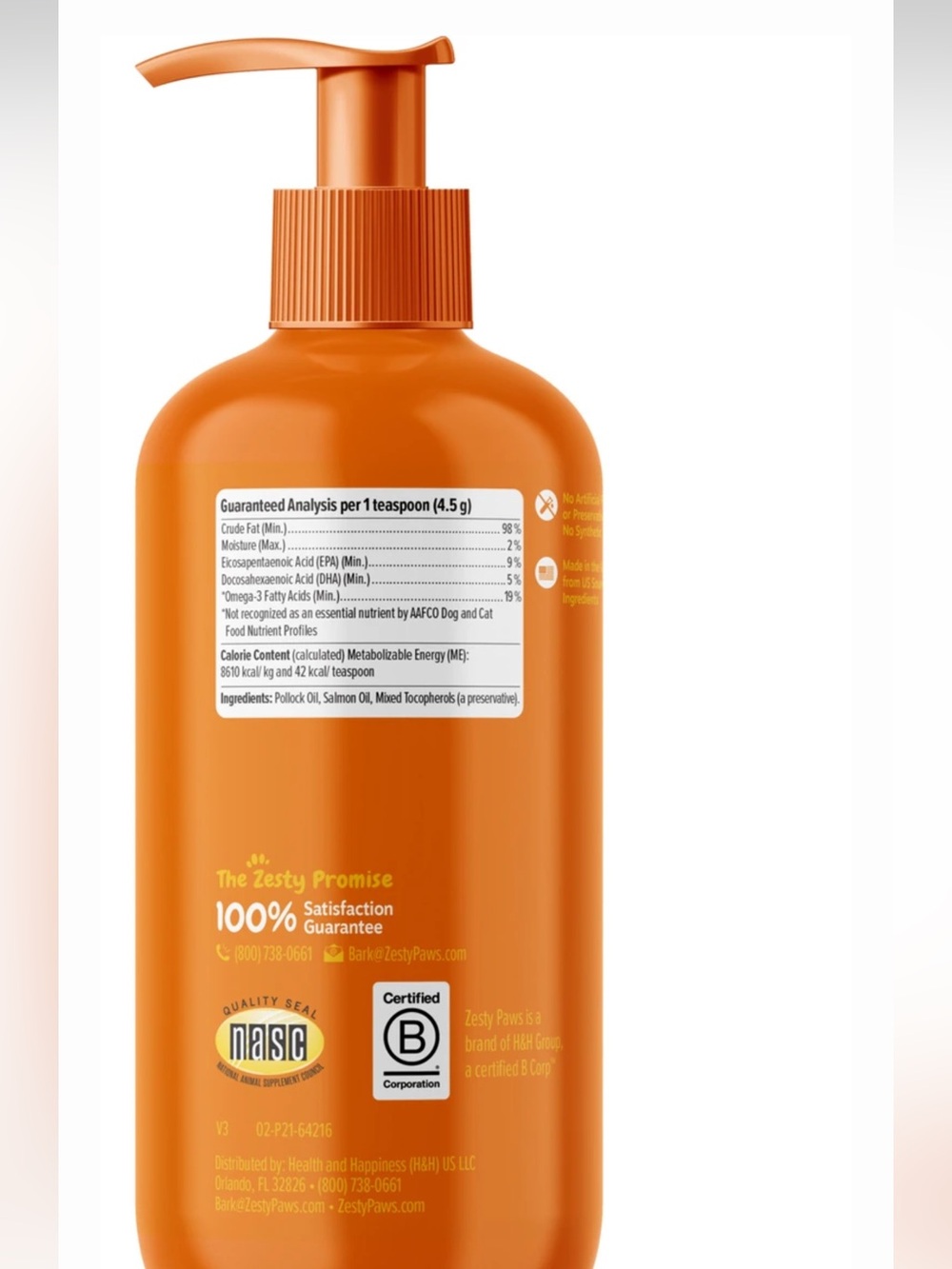 Wild Alaskan Omega-3 Blend Skin & Coat Supplement - Orange - Picture 2 of 6